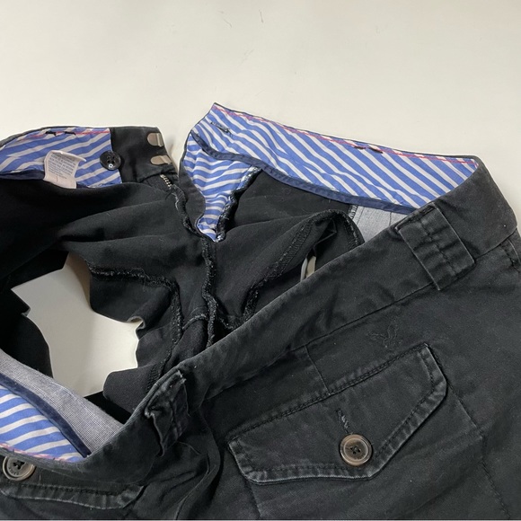 American Eagle Womens Shortie Shorts Chino Size 6 Solid Black Flap Pockets #1089 - Picture 8 of 11